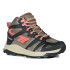 Bottes de montagne Hi-Tec Toubkal Mid Waterproof Noir/Taupe/Georgia Peach Femme