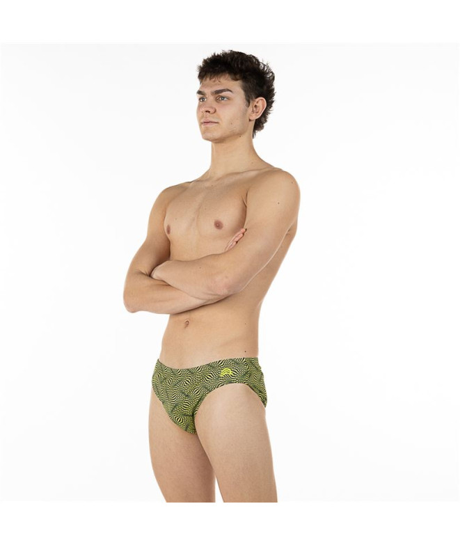 Maillot de bain de Natation Aquarapid Nix Green print