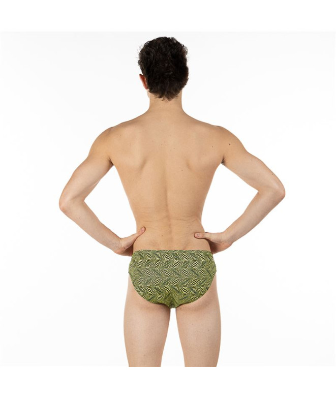 Bañador de Natación Aquarapid Nix Verde estampado