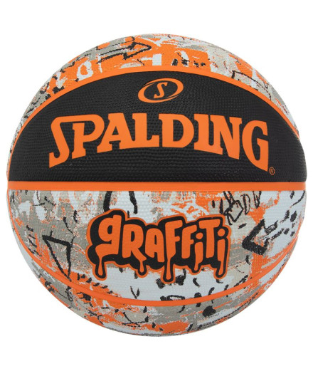 Bola de basquetebol Spalding Laranja Graffiti Sz7 Borracha