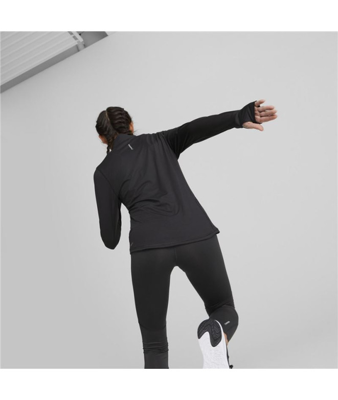 T-shirt Running de Puma Run Favorite 1/4 Zip Femme