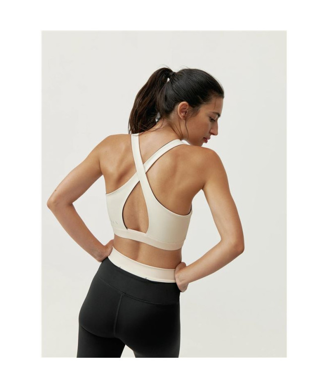Top Born Living Yoga Fiorella Noir/Tapioca Femme
