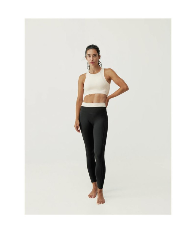 Top Born Living Yoga Fiorella Noir/Tapioca Femme