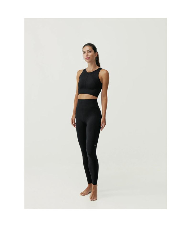 Top Born Living Yoga Keila Preto Mulher