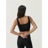 Top Yoga Nascido vivo Yami Preto Mulher