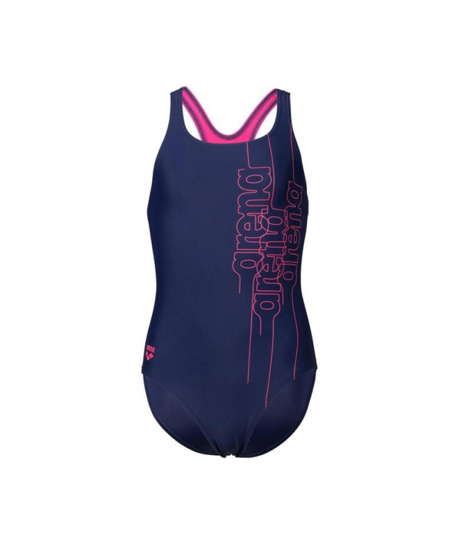 Natação Fato de banho Arena Swim Pro Back Graphic Navy Menina