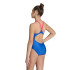 Maillot de bain de Natation Arena Maillot de bain V dos graphique royal/fluo rouge Fille