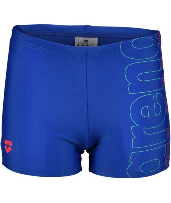 Natação Fato de banho Arena Swim Short Graphic Royal/Fluo Red Rapazes