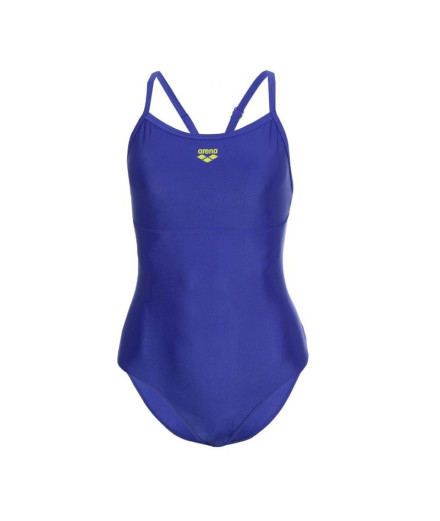 Fato de banho de Natação Arena Maiô Solid Mulher Neon Blue