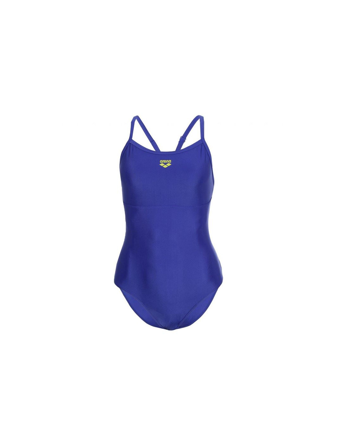 Bañador de Natación Arena Solid Swimsuit Mujer Neon Blue