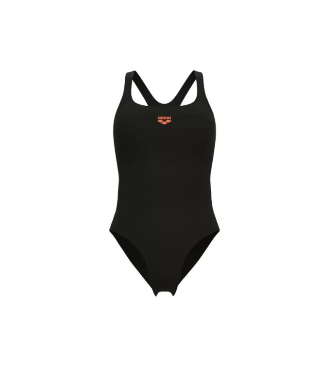 Bañador de Natación Arena Solid Swimsuit Mujer Black