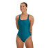 Bañador de Natación Arena Solid Swimsuit Mujer Deep Teal