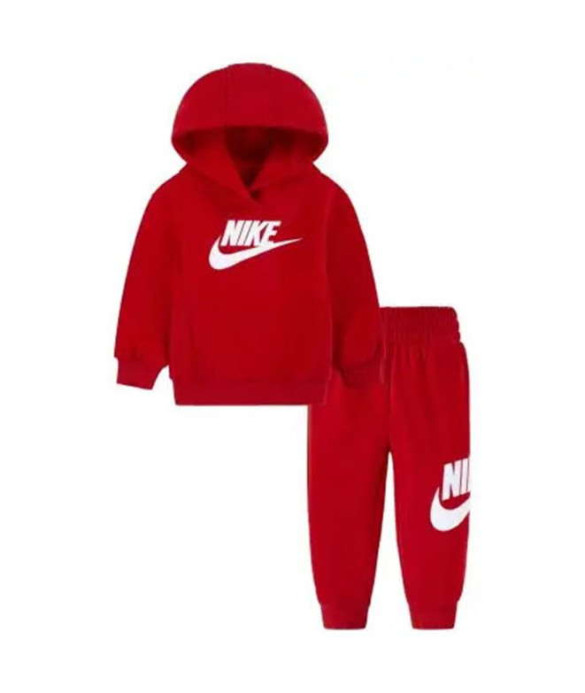 Conjunto Nike Set Menino Club Fleece Vermelho