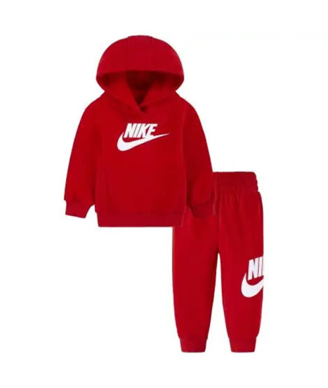 Conjunto Nike Club Fleece Set Menino Vermelho