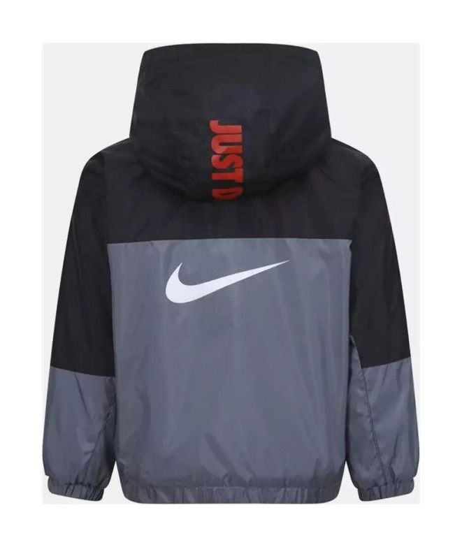 Casaco Nike Tecido forrado a velo Menino Cinzento