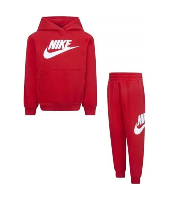 Conjunto Nike Set Menino Club Fleece Vermelho