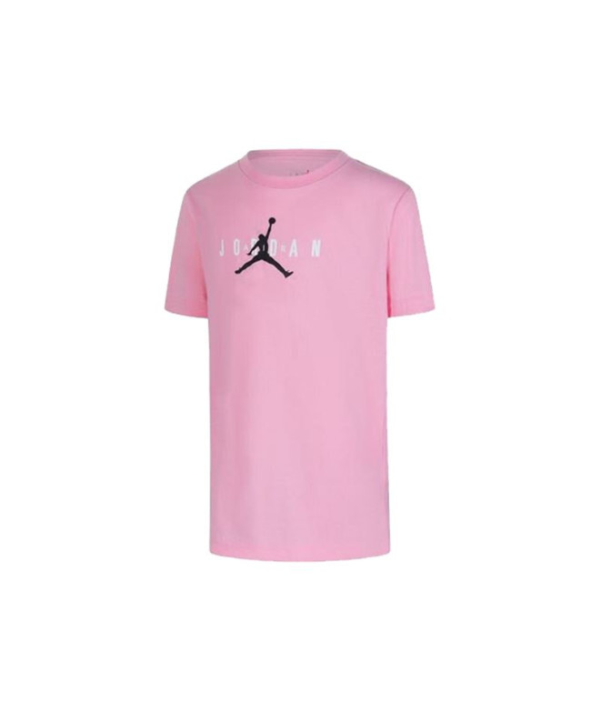 Camiseta Nike Jordan Jumpman Sustainable Graphi Infantil Rosa