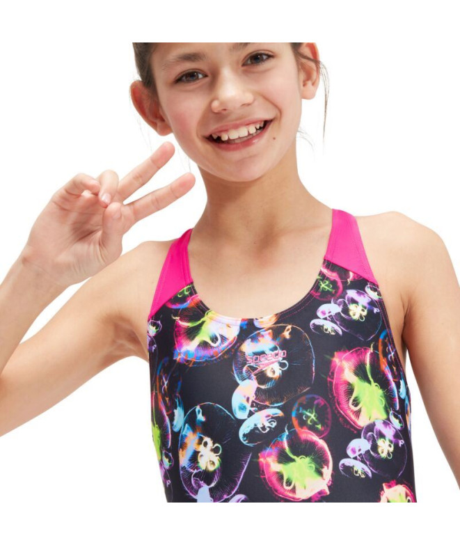 Bañador de Natación Speedo Allover Splashback Niña