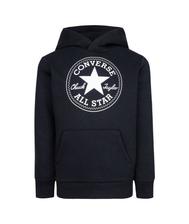Sweatshirt Converse Fleece Chuck Taylor Patch Core PullOver Kids Black