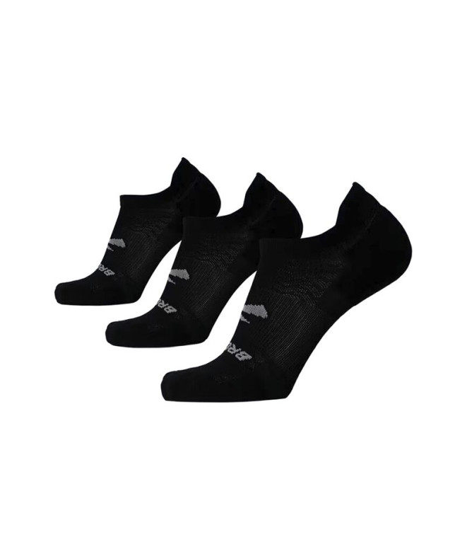 Chaussettes Running BrooksPack de Run-In No Show 3- Black