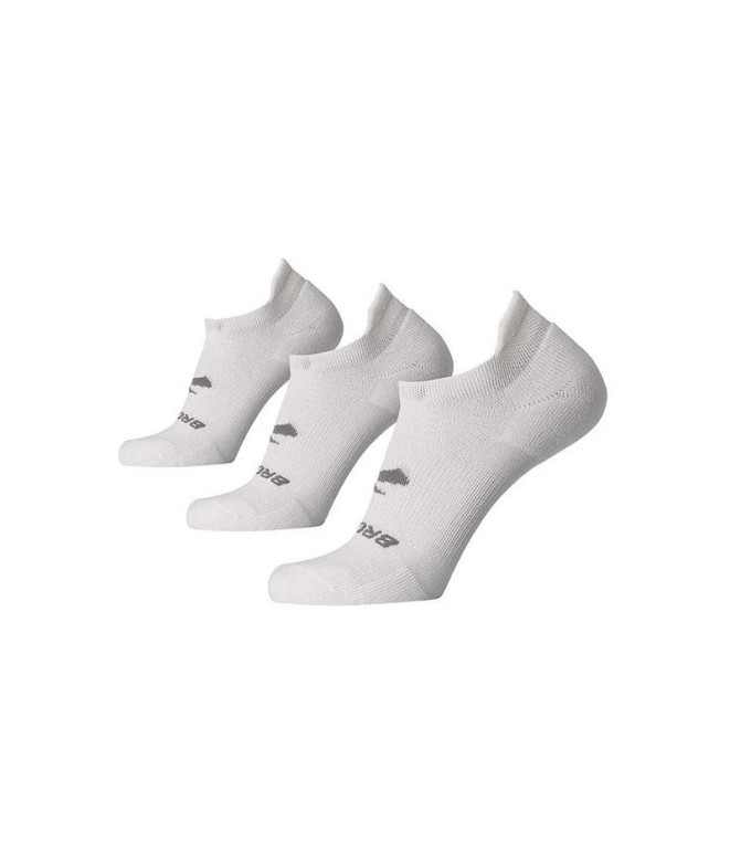 Chaussettes Running BrooksPack de Run-In No Show 3- White