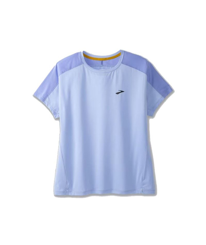T-Shirt running Brooks Sprint Free Short Sleeve 2.0 Lavender/Blue Women's