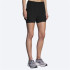 Calça Running Brooks da Chaser 5" 2 em 1 Preto Mulher