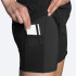 Calça Running Brooks da Chaser 5" 2 em 1 Preto Mulher