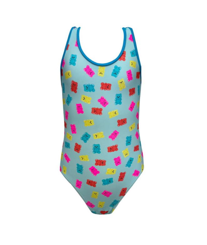 Natation Maillot de bain Ras Bella Classic Back Sky Blue Women's