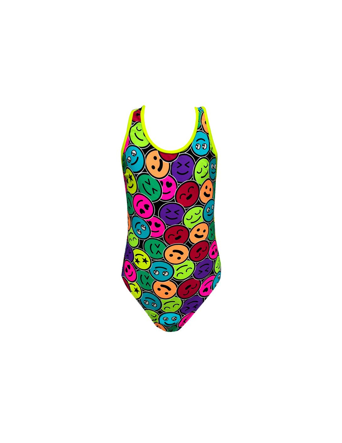 Bañador de natación ras funny sport back multicolor mujer