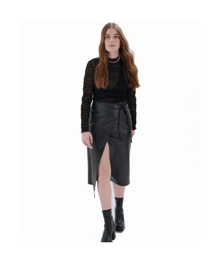 Falda 24Colours Mujer Negro Falda 24Colours Mujer Negro