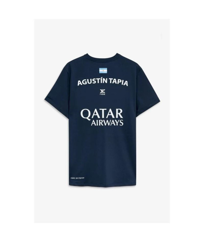 Camiseta de pádel Nox Sponsors AT10 Azul Oscuro