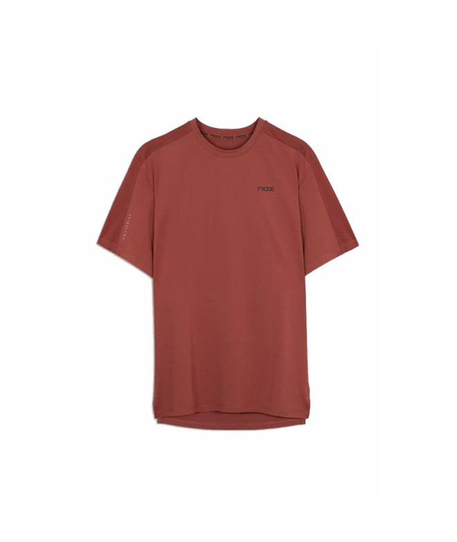 Camiseta de pádel Nox Pro Regular Granate Hombre