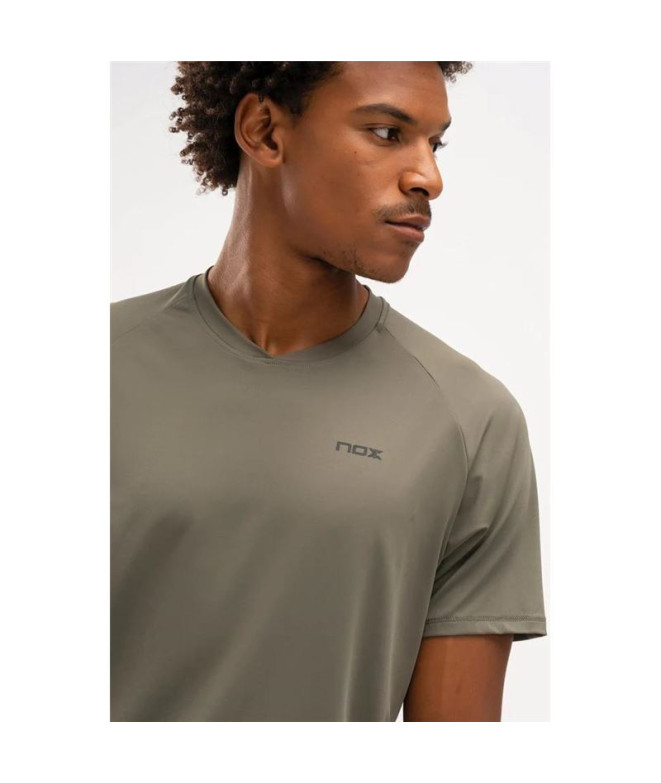 Camiseta de pádel Nox Pro Fit Dark Green Homem