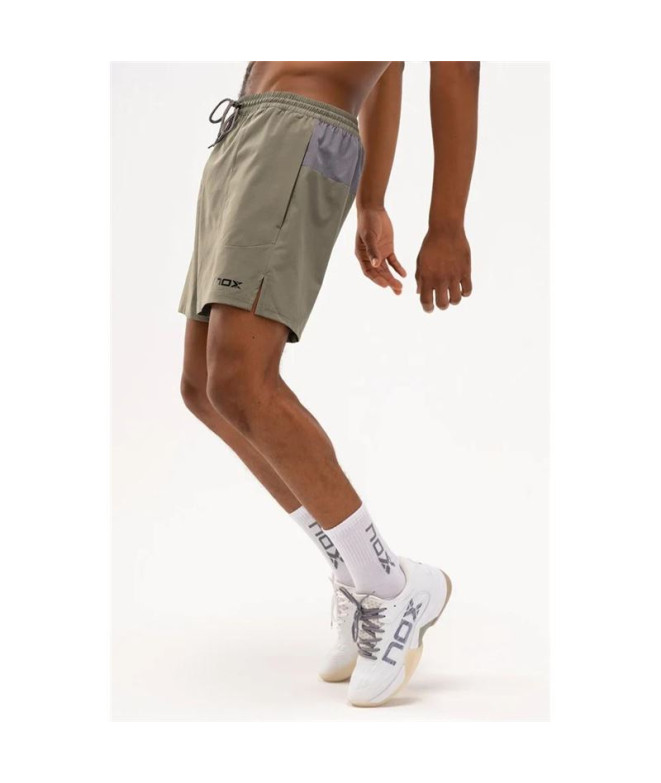 Calças Padel Nox Pro Olive Green para homem