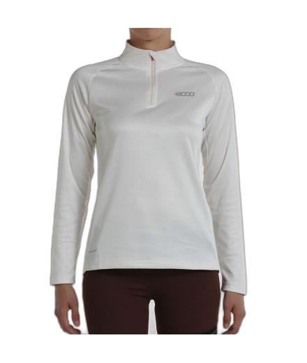Camiseta de Montaña +8000 Pagoeta Marfil Mujer