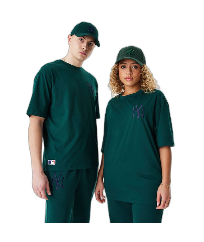 New Era T-shirt para homem League Essentials New York Yankees Verde Escuro