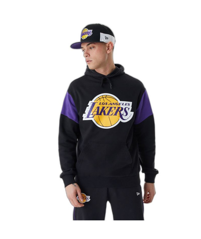 Sweatshirt New Era NBA Couleur Insert LA Lakers Noir Homme
