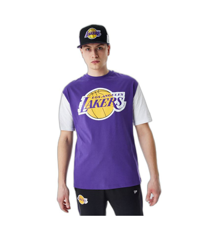 New Era NBA Colour Insert LA Lakers Purple Men's T-Shirt