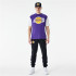 New Era T-shirt NBA Colour Insert LA Lakers roxa para homem