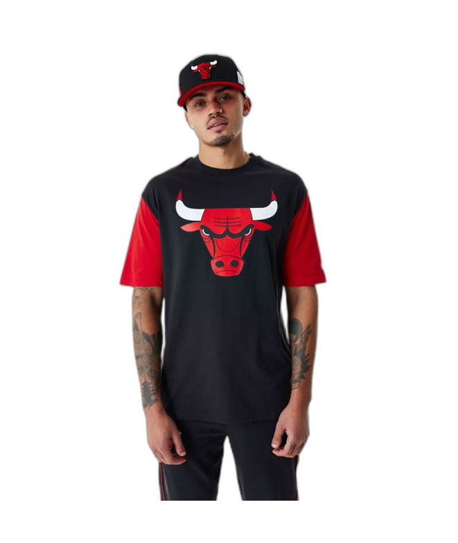 Camiseta New Era NBA Colour Insert Chicago Bulls Black Hombre