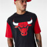 New Era T-Shirt NBA Colour Insert Chicago Bulls Preto para homem