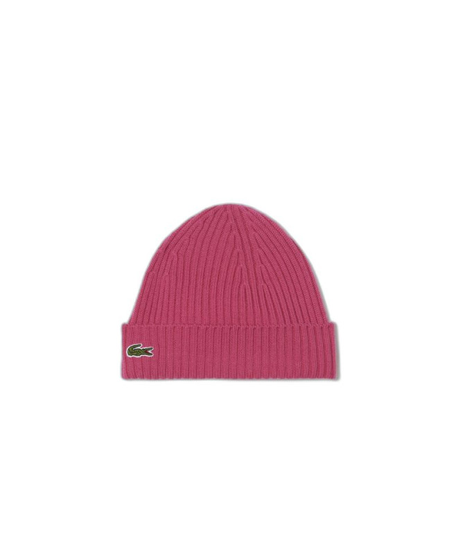 Gorro Lacoste Bonnet cor-de-rosa