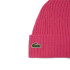 Gorro Lacoste Bonnet cor-de-rosa