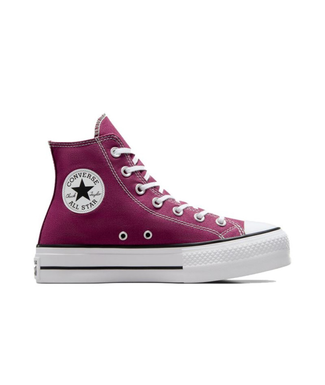 Sapatilhas Converse Chuck Taylor All Star Lift Hi Legend Berry/Branco/Preto Mulher