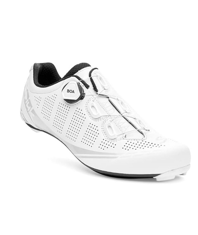 Chaussures by cyclisme Spiuk Aldama Road Carbon Unisexe Matte White
