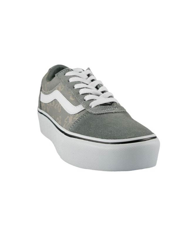 Chaussures Vans Ward Platform Femme MOON MIST