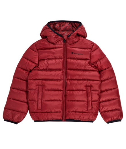 Casaco Champion Legacy Kids Vermelho com capuz