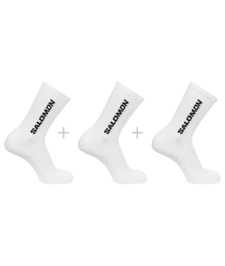 Chaussettes de Fitness Salomon 3-Pack-High Risk Red-Falco
