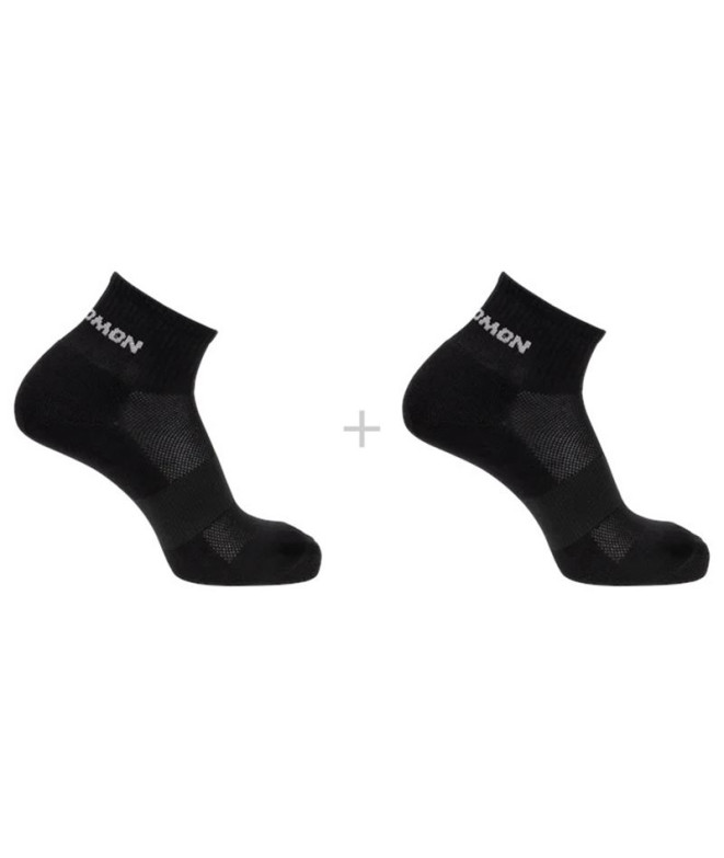 Chaussettes de Fitness Salomon Sunday Smart Crew-Kaki vintage-noir